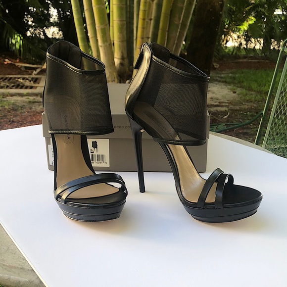 BCBG MaxAzria Black Platform Sandals